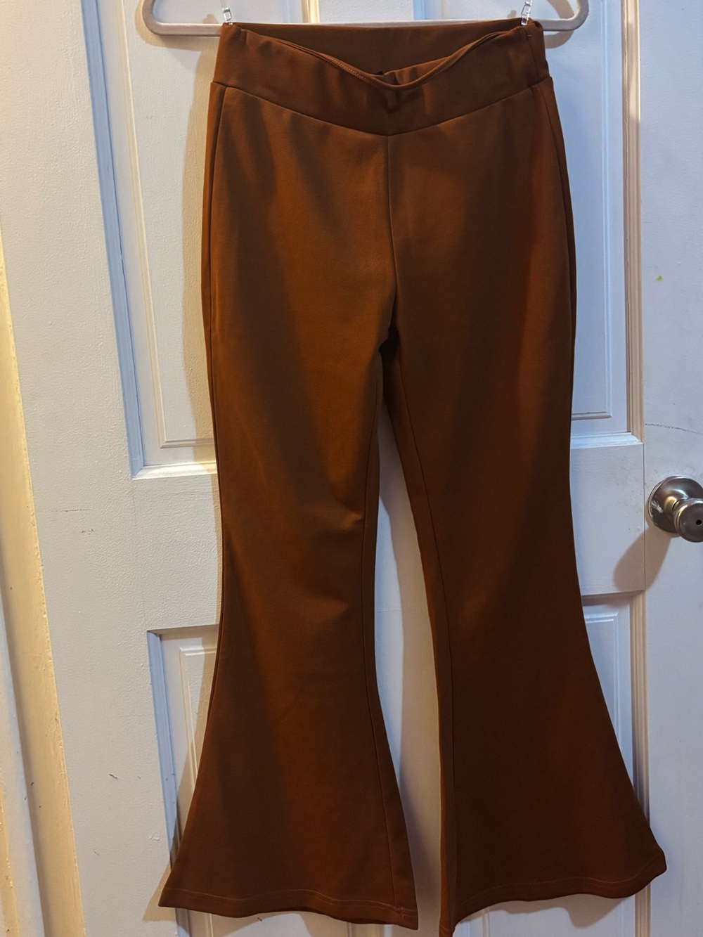 SHEIN Petite Women’s Rust Wide-Leg Pants